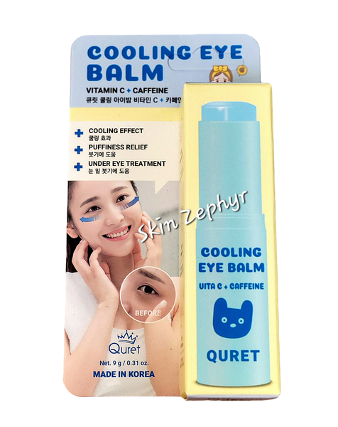 Quret Cooling Eye Balm with Vita C and Caffeine – Skin Zephyr