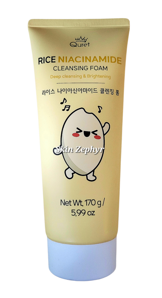 Quret Rice Niacinamide Deep Cleansing & Brightening Foam