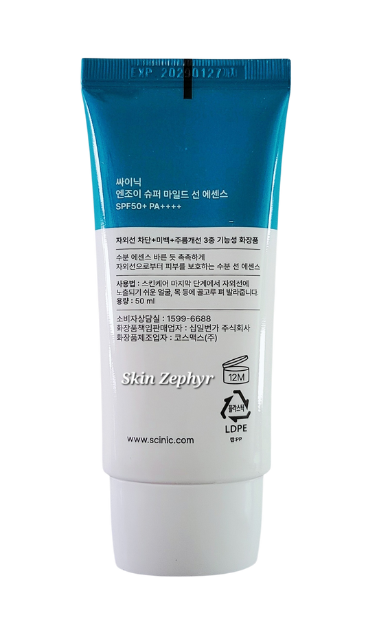 Scinic Enjoy Super Mild Sun Essence SPF50+ PA++++