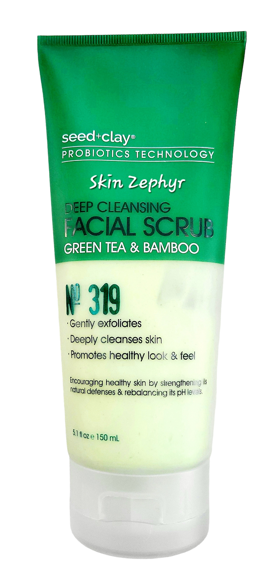 Seed and Clay Green Tea and Bamboo Deep Cleansing Facial Scrub
