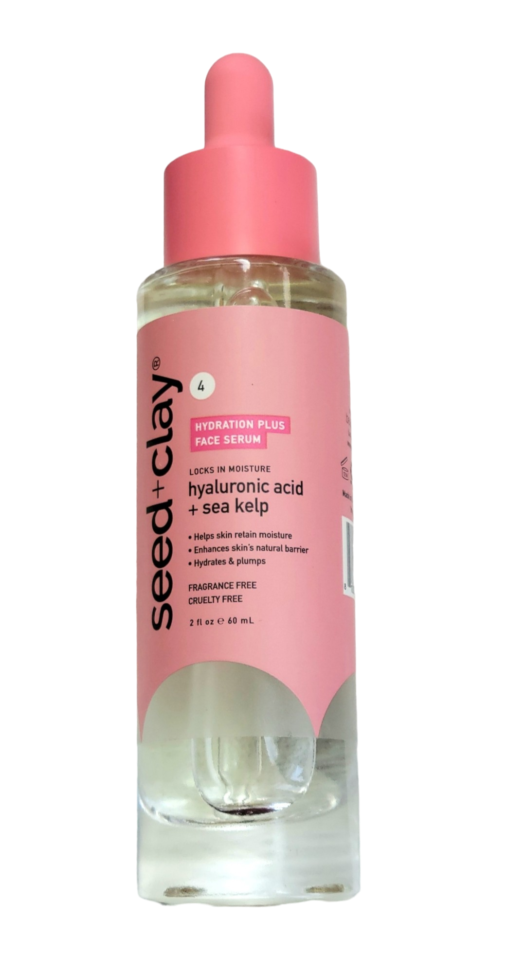 Seed and Clay Hydration Plus Face Serum with Hyaluronic Acid and Sea Kelp