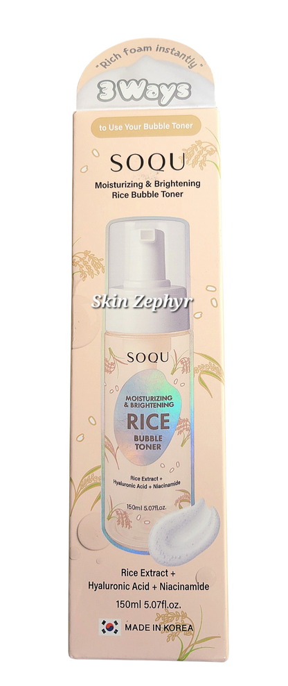 Soqu Moisturizing & Brightening Rice Bubble Toner