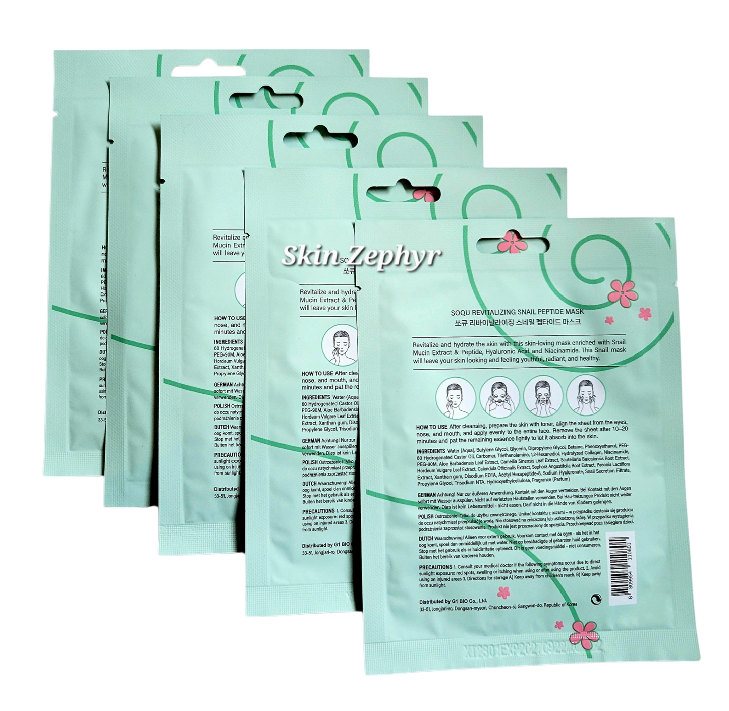 Soqu Revitalizing Snail Peptide Mask