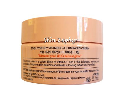 Soqu Synergy Vitamin C+E Luminous Cream