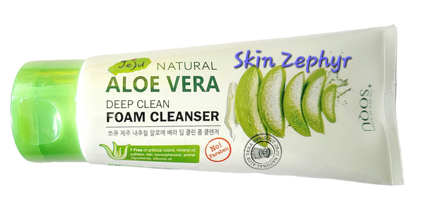 Soqu Jeju Aloe Vera Deep Clean Foam Cleanser