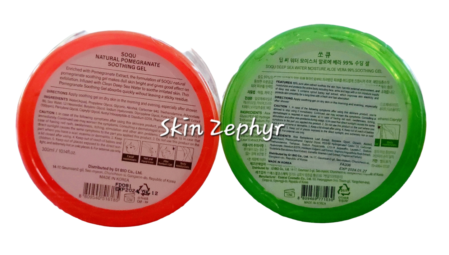 Soqu Pomegranate and Aloe Vera Soothing Gel Special Set
