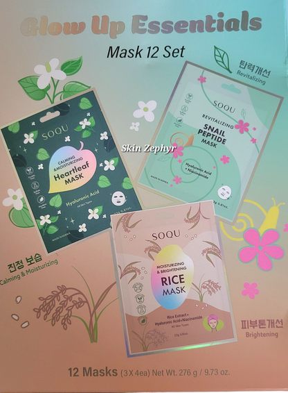 Soqu Glow Up Essentials Mask Set
