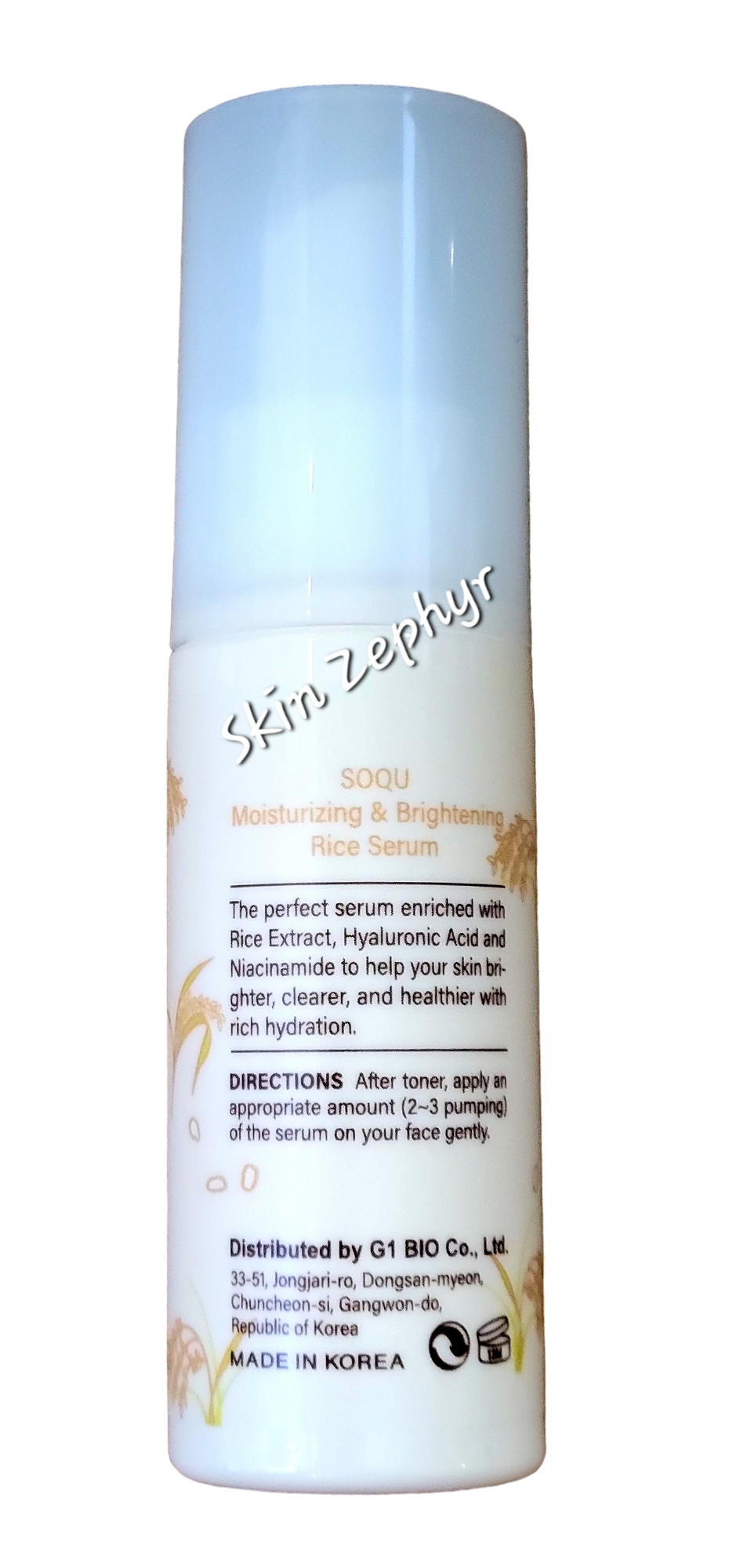 Soqu Moisturizing and Brightening Rice Serum