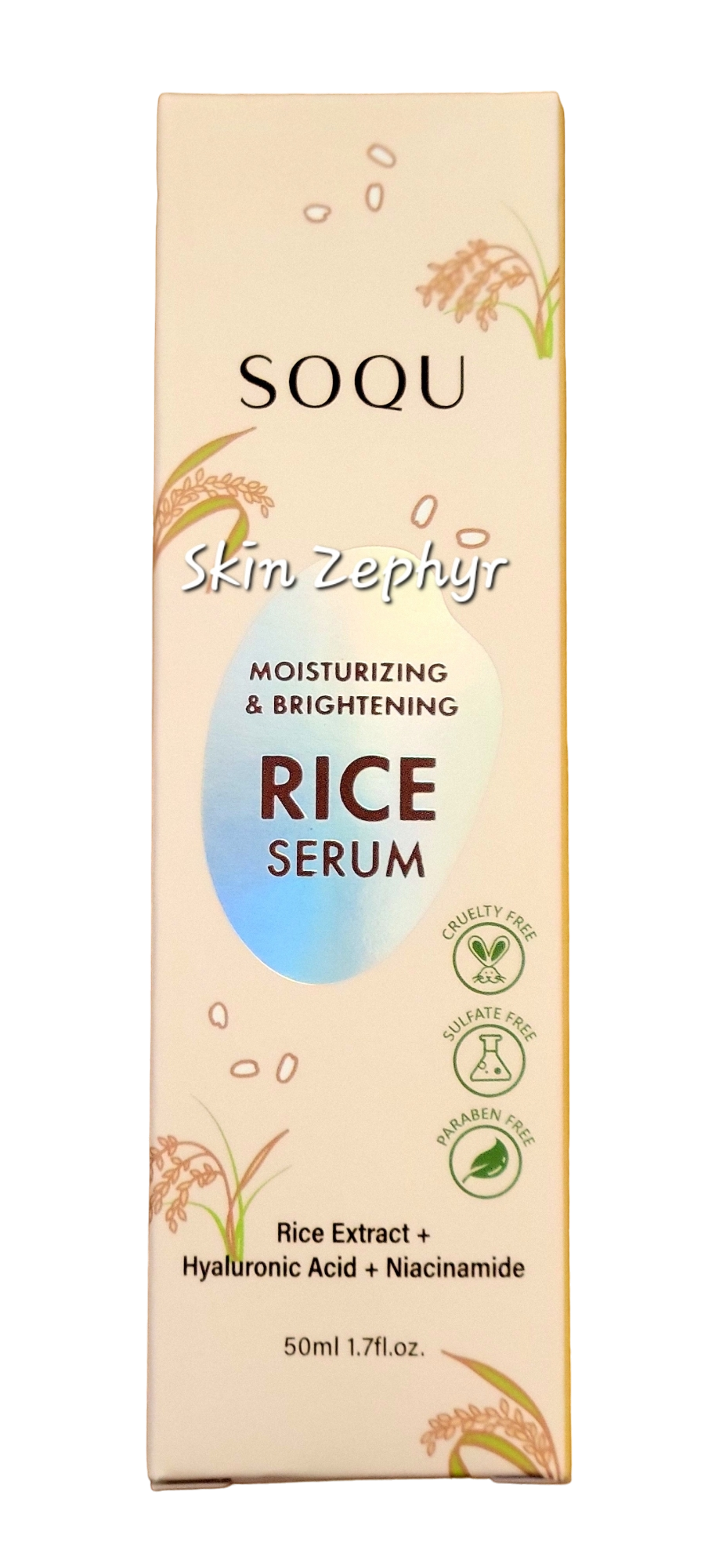 Soqu Moisturizing and Brightening Rice Serum