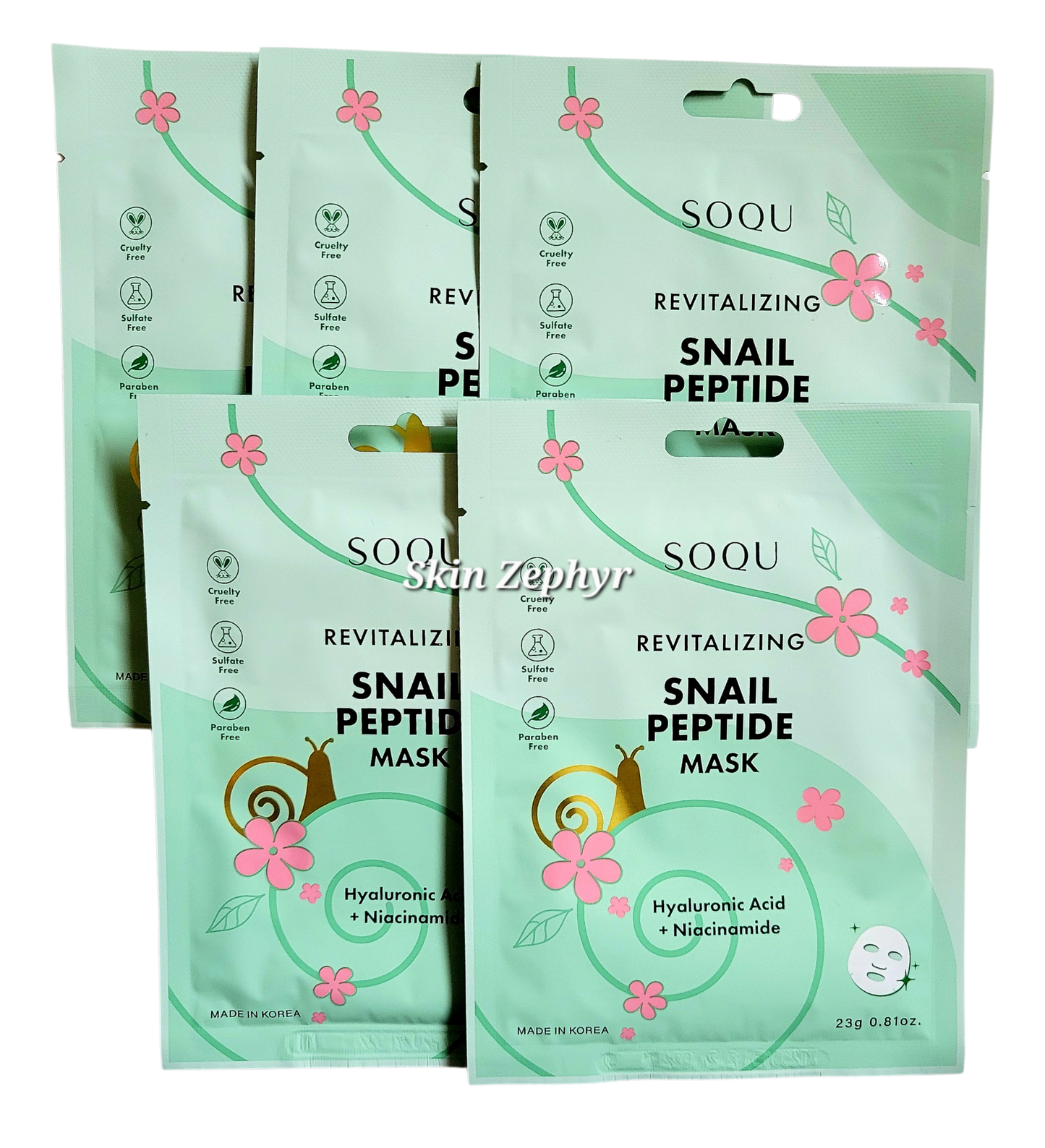 Soqu Revitalizing Snail Peptide Mask
