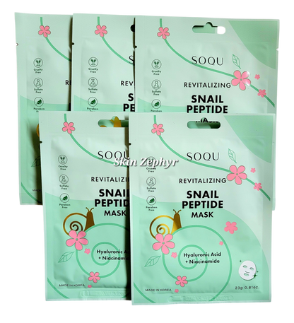 Soqu Revitalizing Snail Peptide Mask