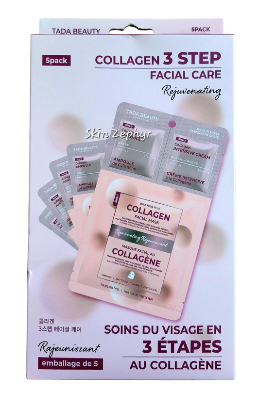 Tada Beauty Collagen 3-Step Facial Care Mask Set