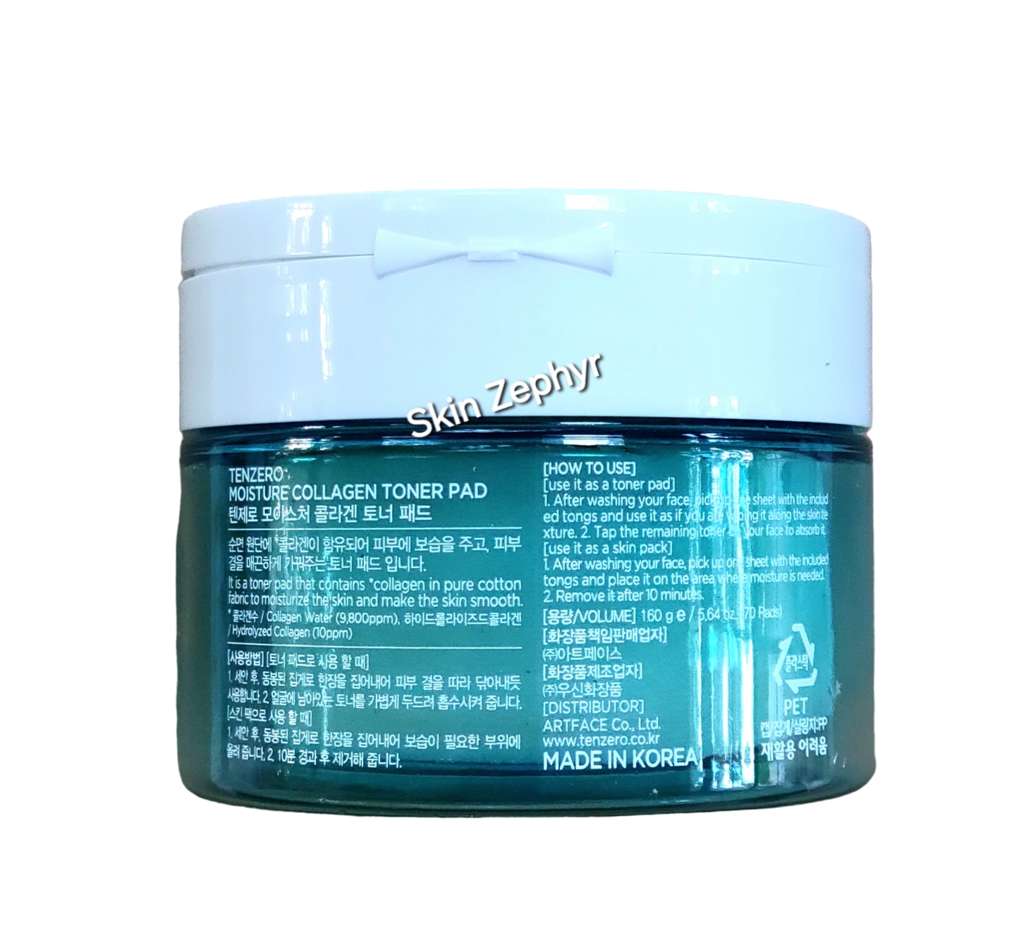 Tenzero Moisture Collagen Toner Pad