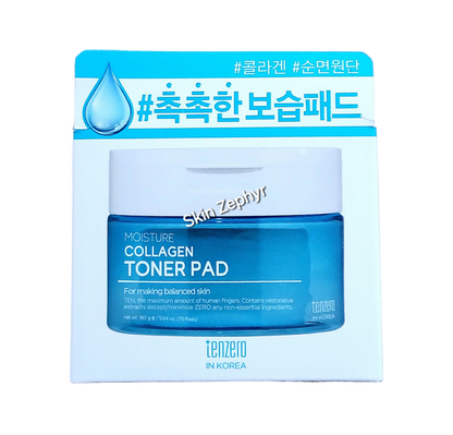 Tenzero Moisture Collagen Toner Pad