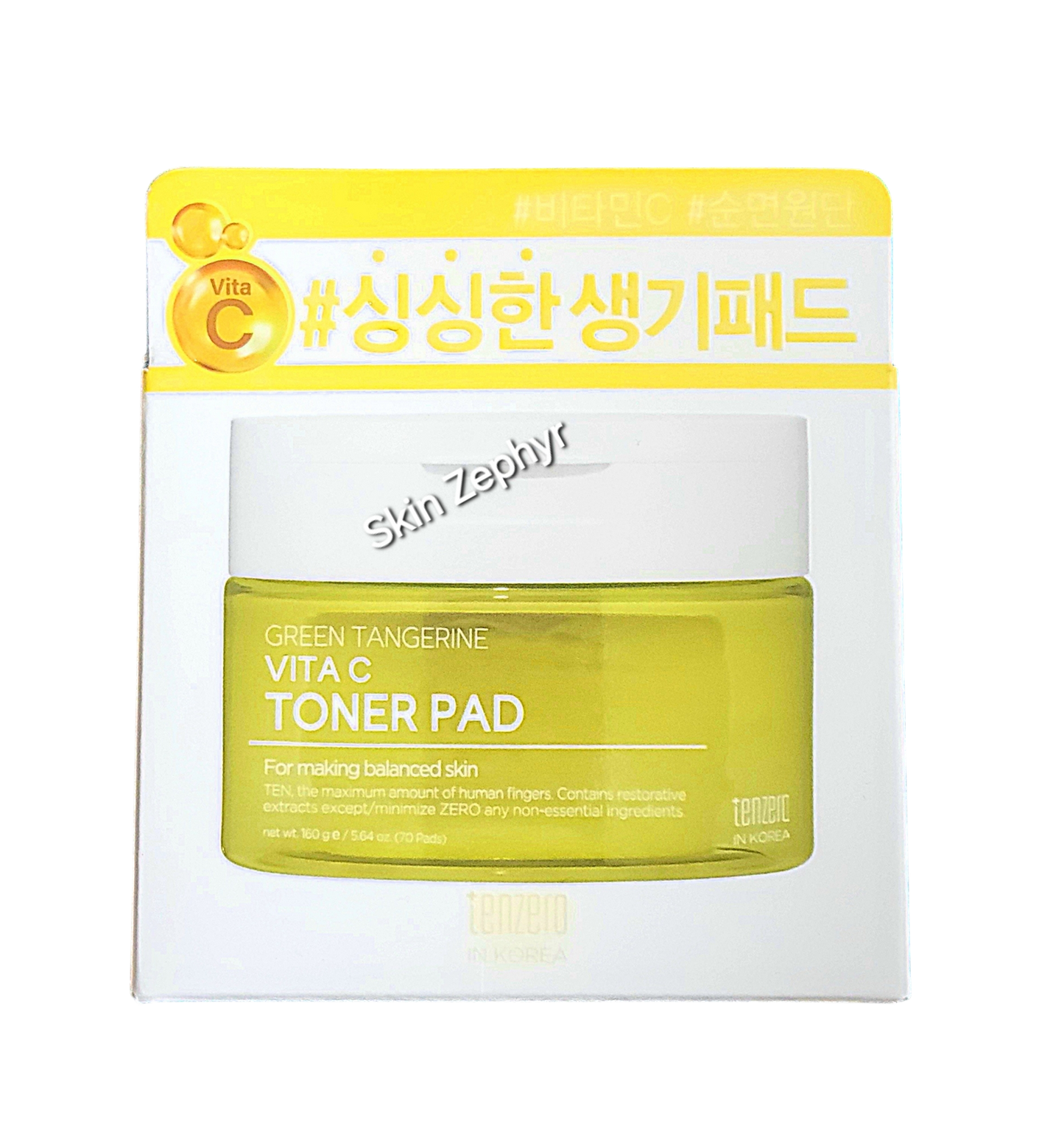 Tenzero Green Tangerine Vita C Toner Pad
