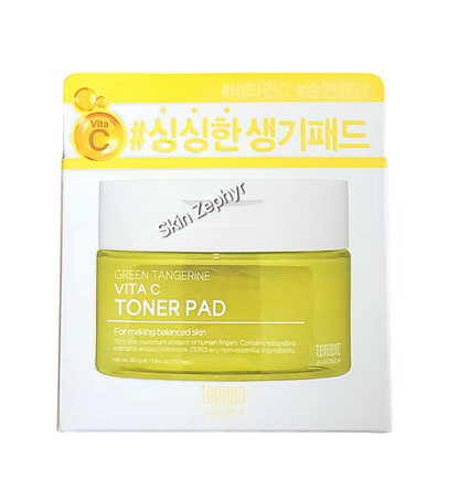 Tenzero Green Tangerine Vita C Toner Pad