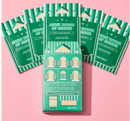 Tonymoly Mini House of Masks Ceramide Acid Sheet Mask Set - Set of 5