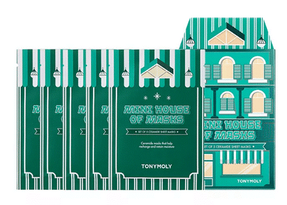 Tonymoly Mini House of Masks Ceramide Acid Sheet Mask Set - Set of 5