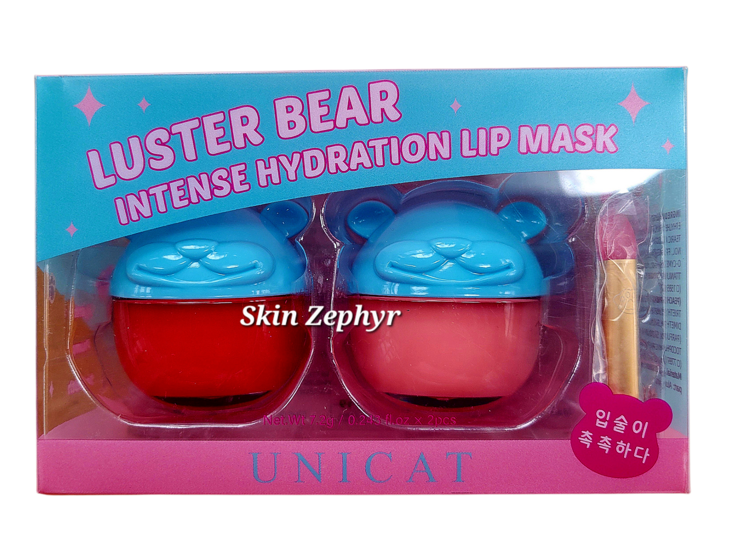 Unicat Luster Bear Intense Hydration Lip Mask