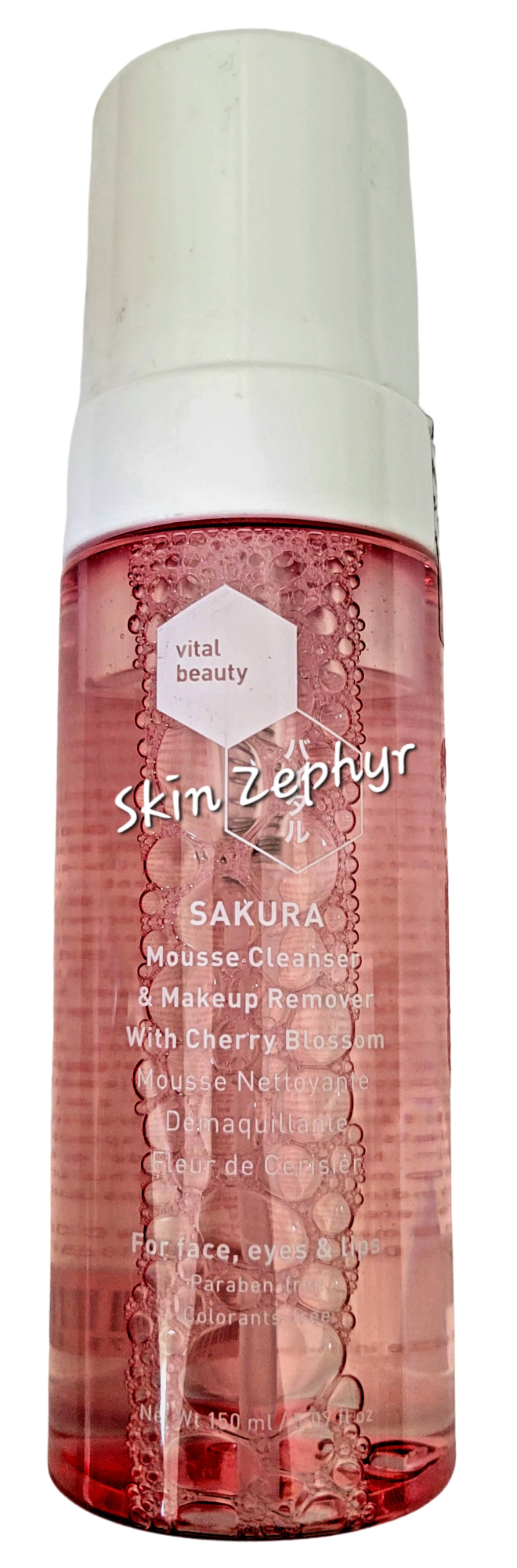 Vital Beauty Sakura Mousse Cleanser & Makeup Remover with Cherry Blossom