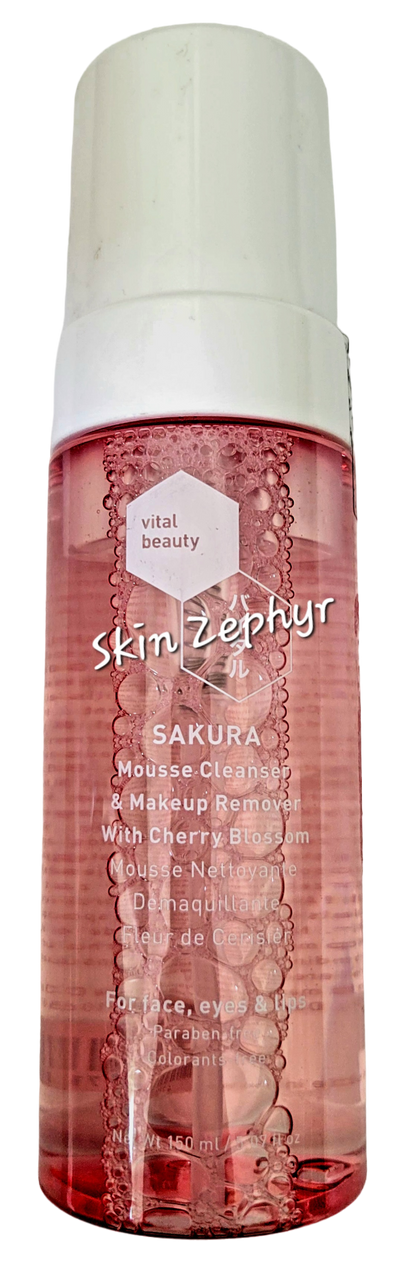 Vital Beauty Sakura Mousse Cleanser & Makeup Remover with Cherry Blossom