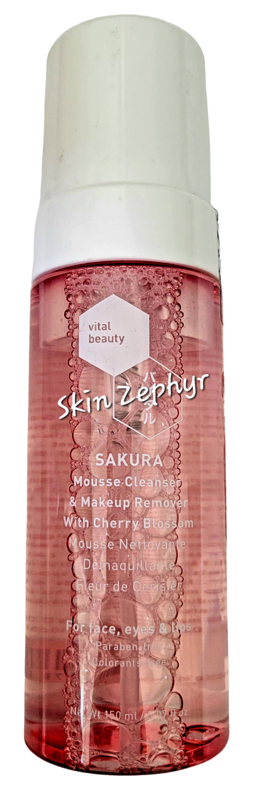 Vital Beauty Sakura Mousse Cleanser & Makeup Remover with Cherry Blossom