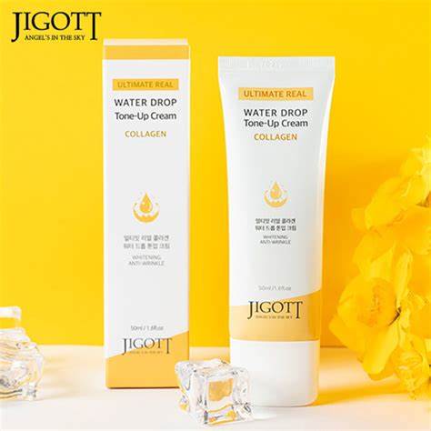 Jigott Ultimate Real Water Drop Collagen Tone-Up Cream