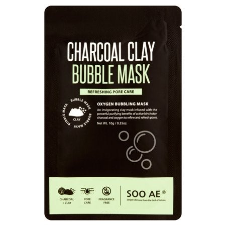 Soo'Ae Charcoal Clay Bubble Mask
