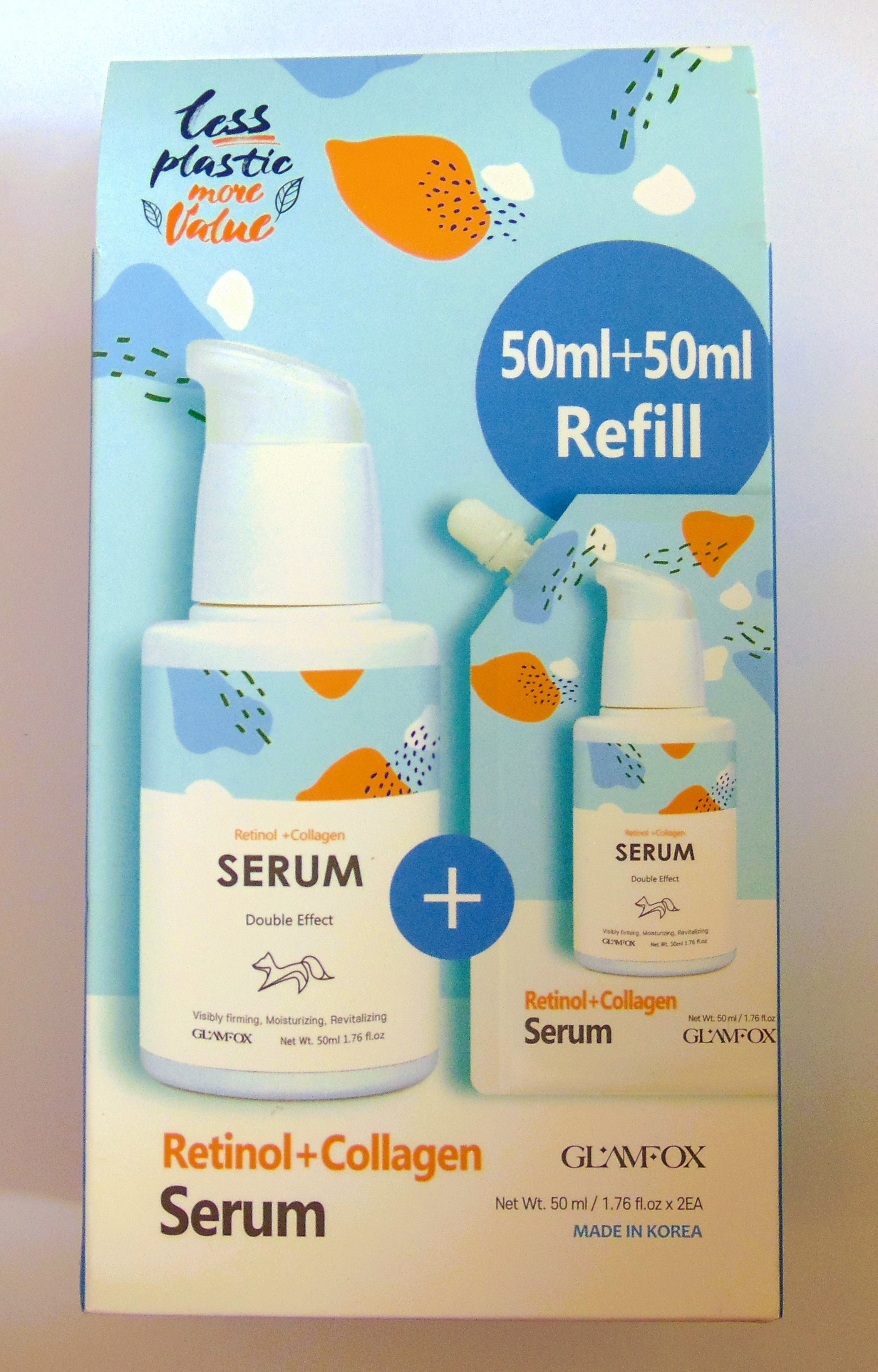 Glamfox Retinol and Collagen Serum Refill Set Skin Zephyr