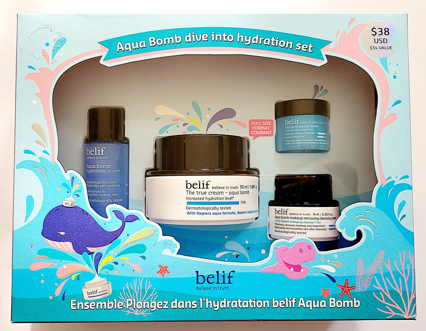 Belif Aqua Bomb Dive into Hydration Set