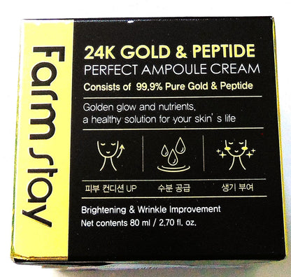 Farmstay 24k Gold & Peptide Perfect Ampoule Cream