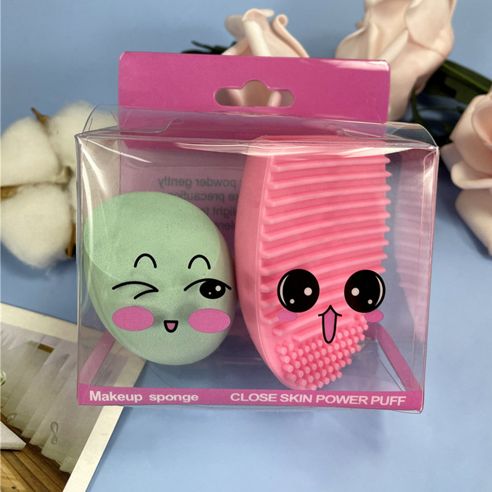 Chunziyi Makeup Sponge and Cleaner Set