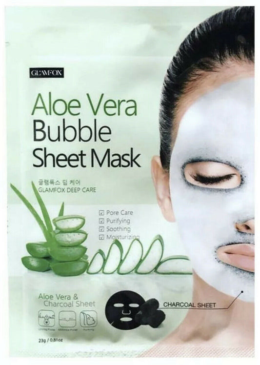 Glamfox Aloe Vera Bubble Sheet Mask