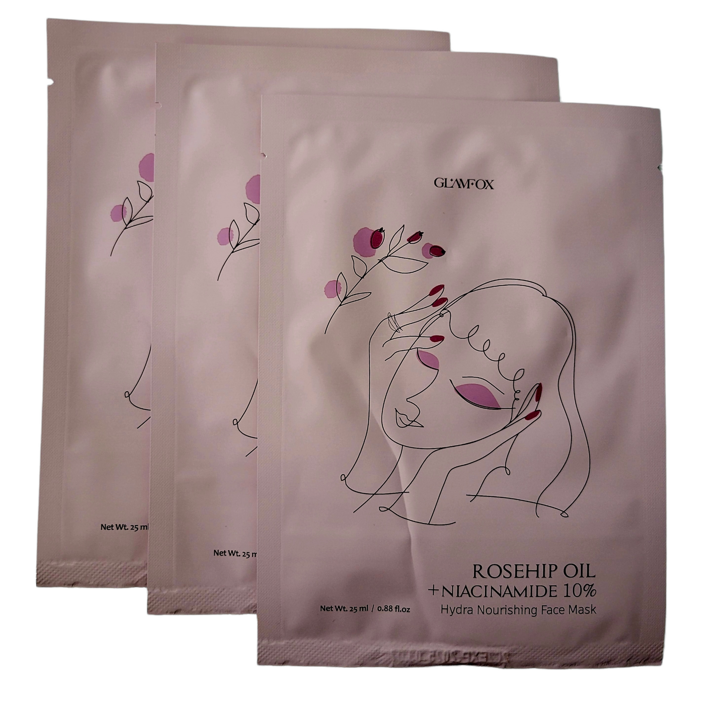 Glamfox Rosehip Oil + Niacinamide 10% Hydra Nourishing Face Mask