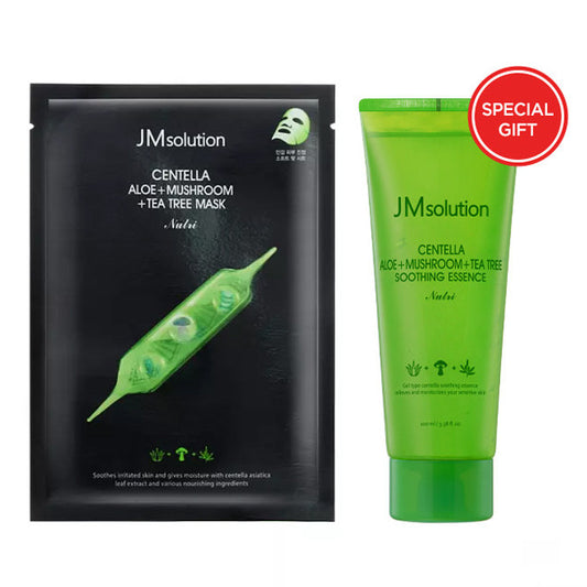 JM Solution Centella Aloe + Mushroom + Tea Tree Mask with Soothing Essence