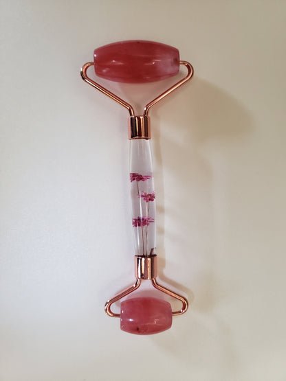 Green Aventurine, Tiger Eye and Cherry Quartz Facial Rollers