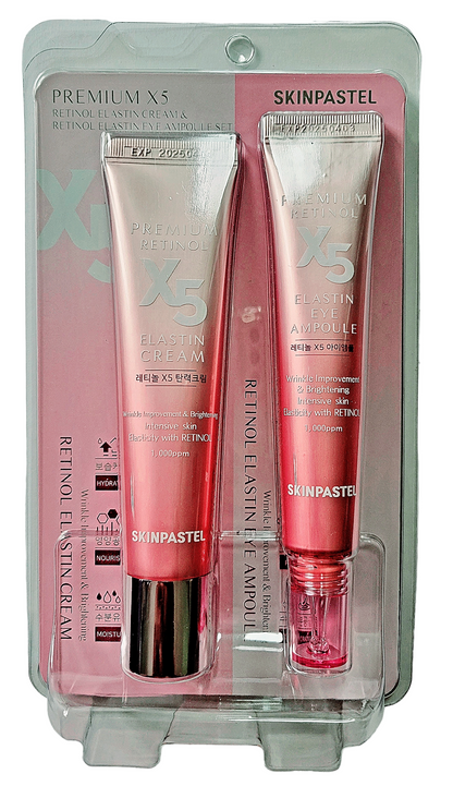 SkinPastel Premium Retinol Elastin Cream and Eye Ampoule Duo