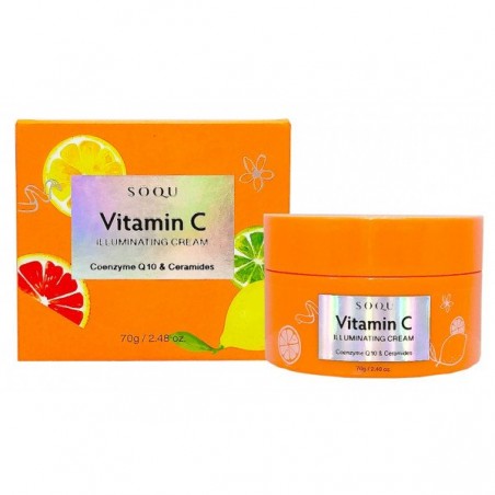 Soqu Vitamin C Illuminating Cream with Coenzyme Q10 & Ceramides