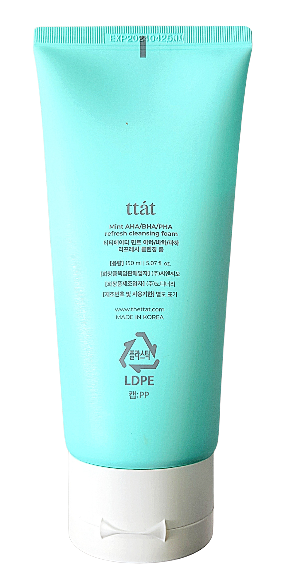 TTAT Mint AHA/BHA/PHA Refresh Cleansing Foam
