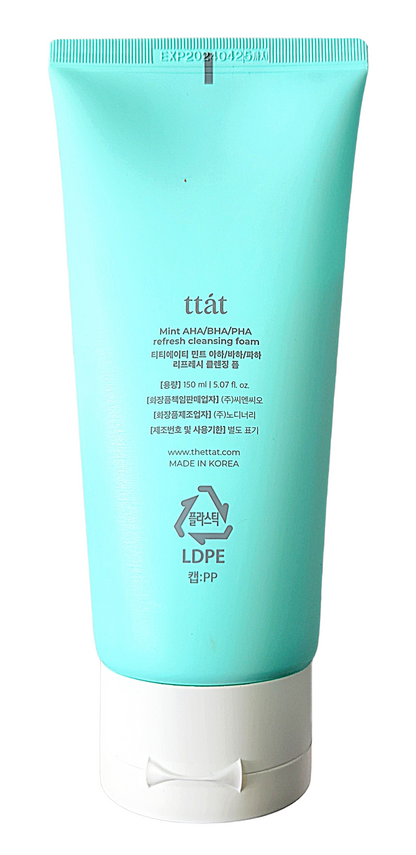 TTAT Mint AHA/BHA/PHA Refresh Cleansing Foam